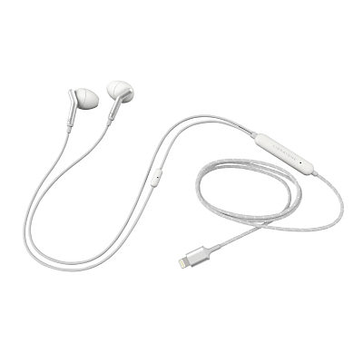 Libratone Q Adapt Noise Cancelling Lightning In Ear Headphones with Mic/Remote, for iOS Devices Cloudy White